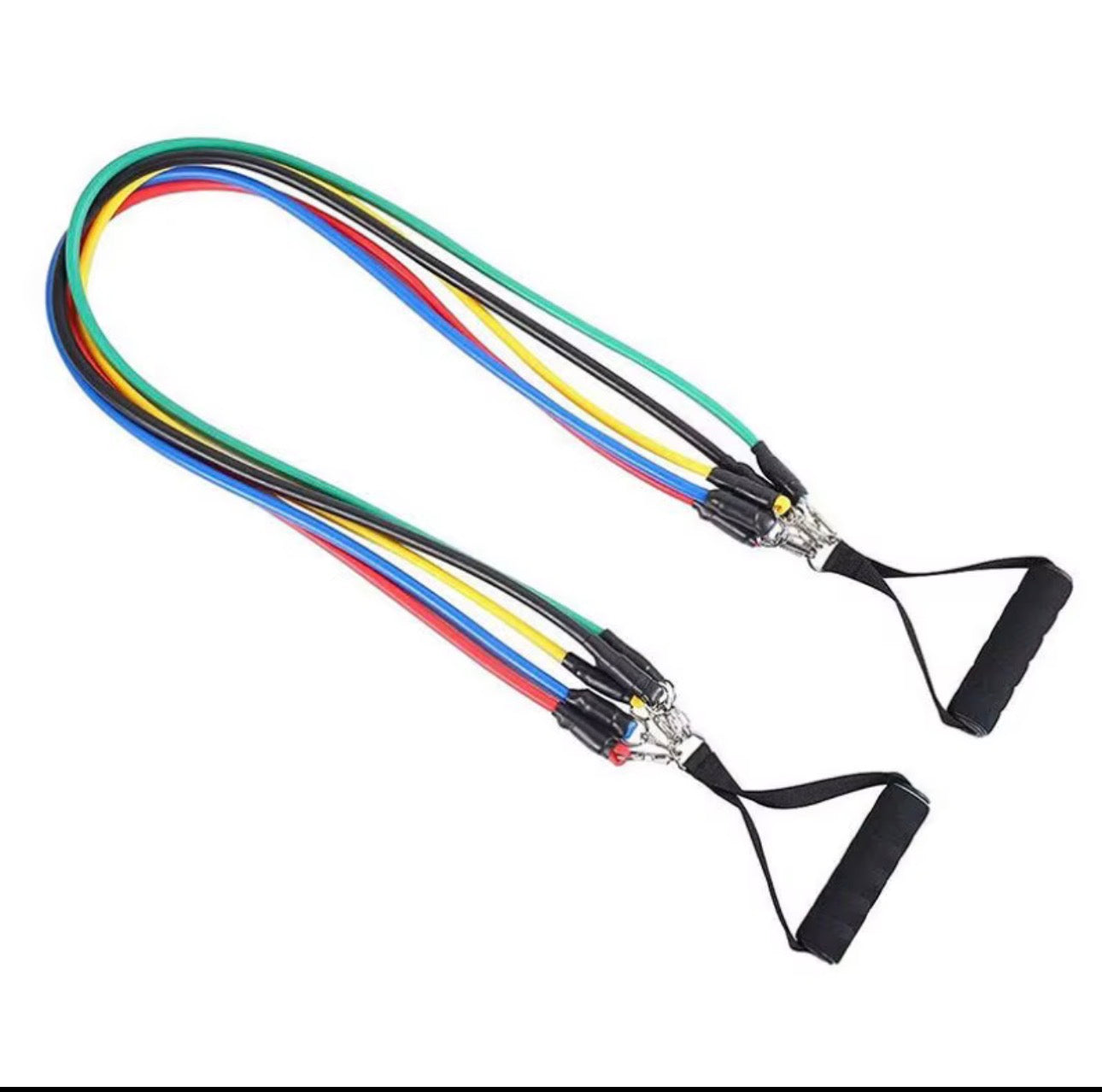 FlexCore™ 11-Piece Resistance Band Fitness Set – Portable Home Workout System