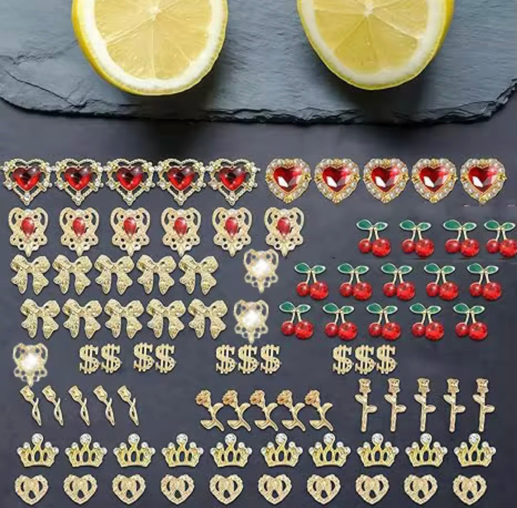 GlamCharm™ 48-Piece Y2K Nail Charm Kit