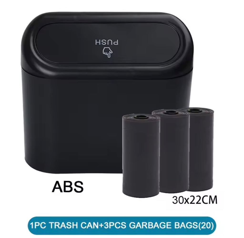 🚗 CleanRide™ Mini Car Trash Can With Lid