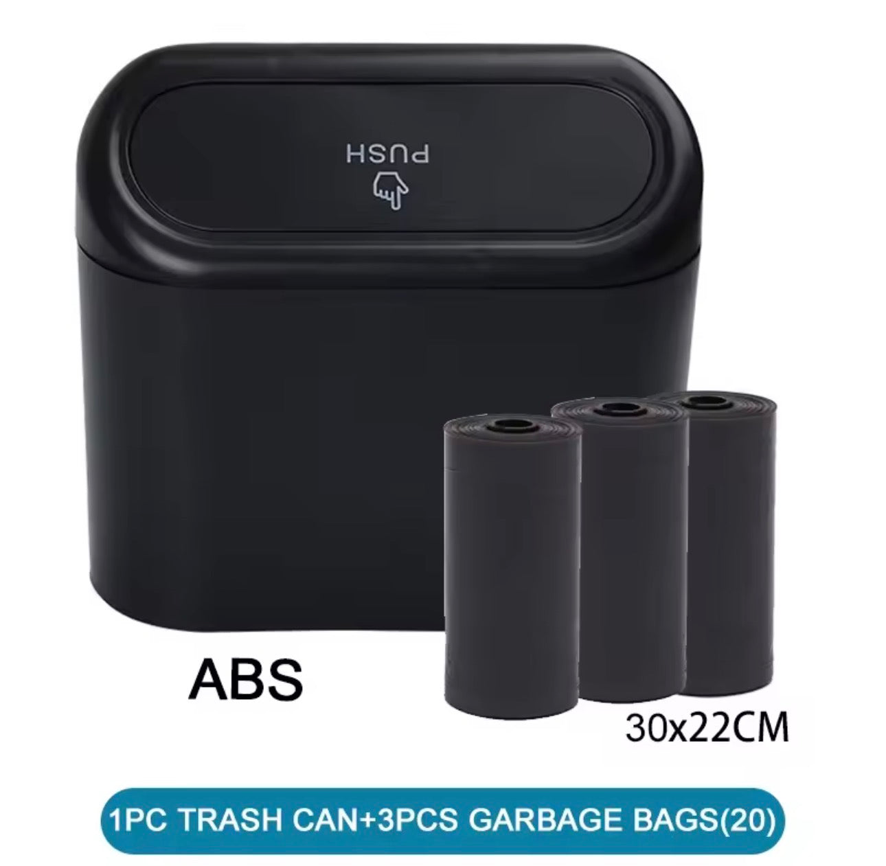 🚗 CleanRide™ Mini Car Trash Can With Lid