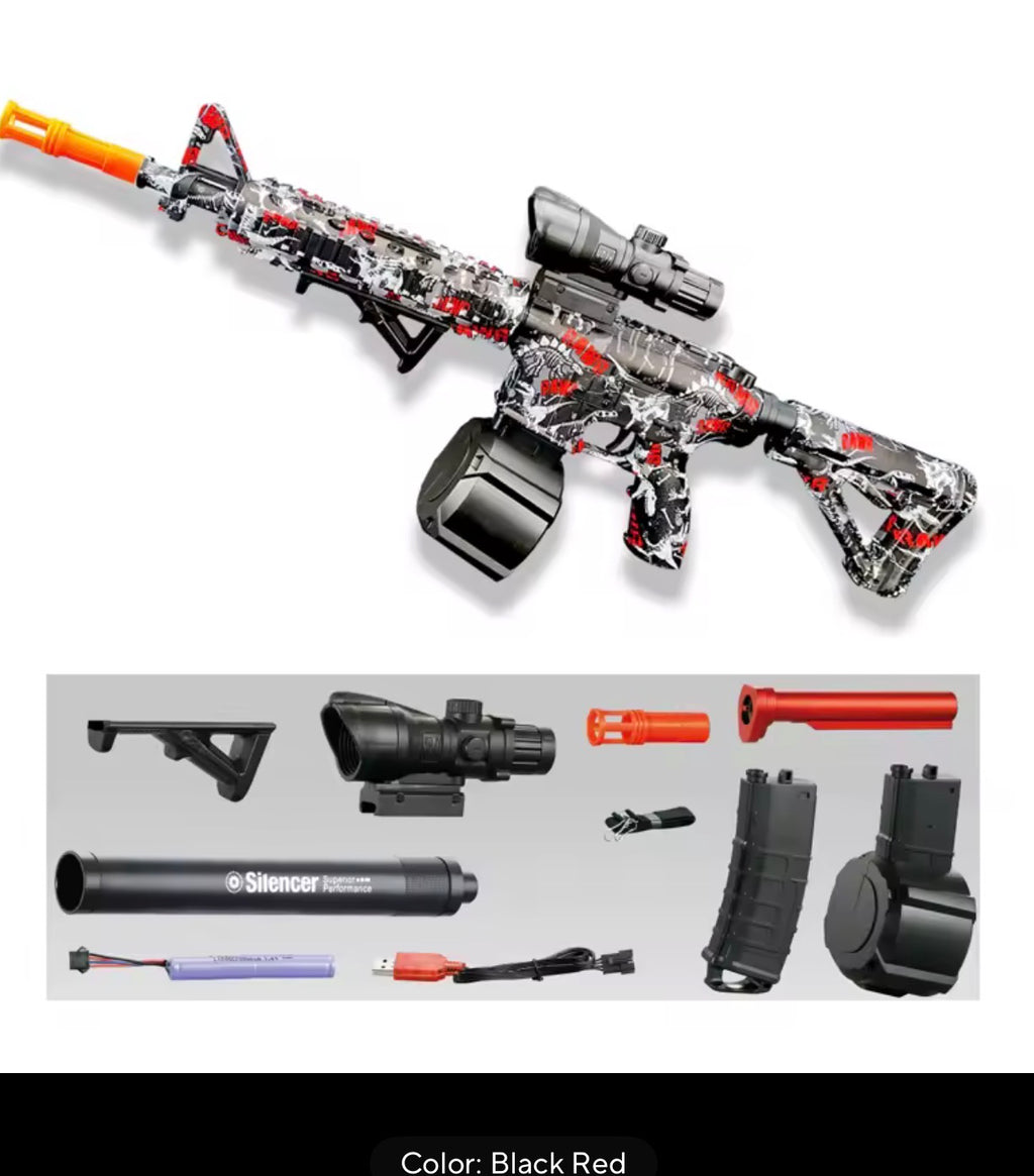M416 Electric Gel Ball Blaster Toy – Automatic Water Bead Launcher for Outdoor Play