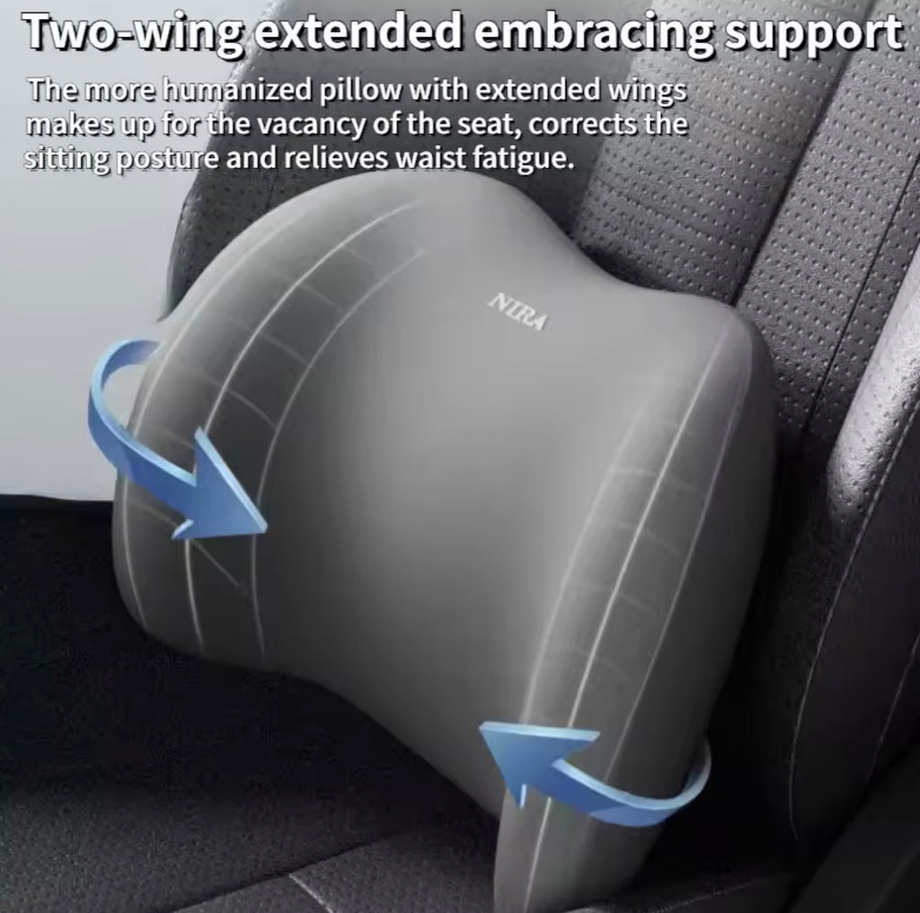 ErgoCloud™ Memory Foam Car Neck & Lumbar Support Set