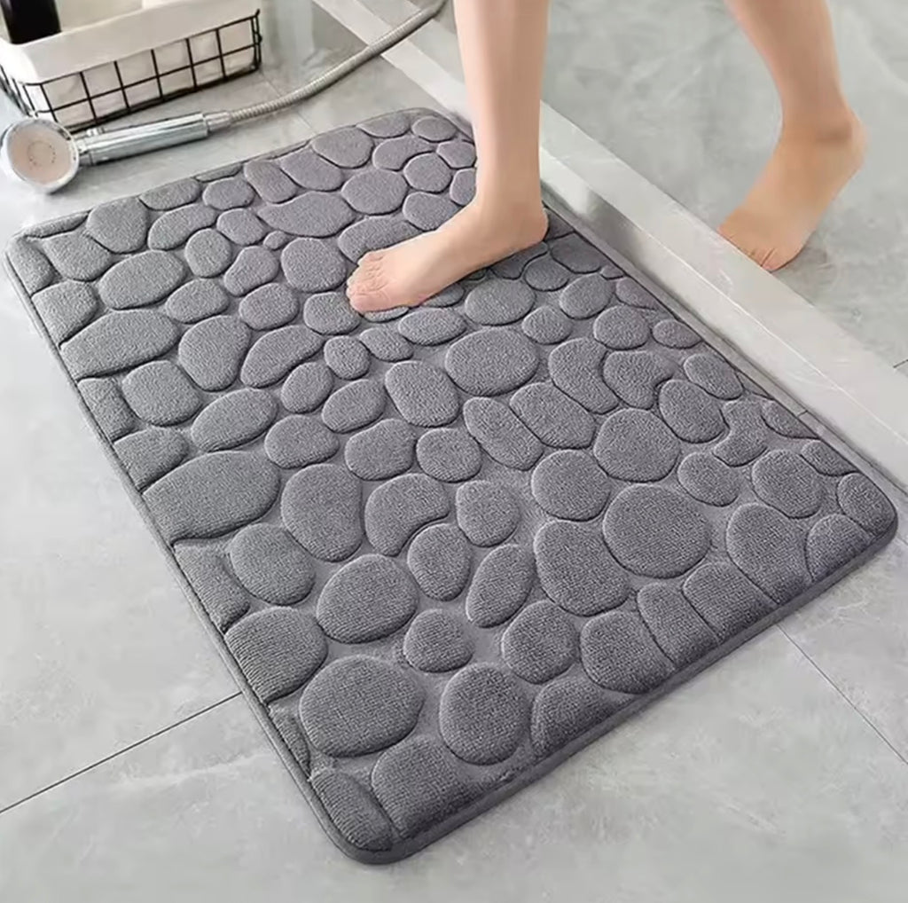 SafeStep™ 3D Non-Slip Bathroom Mat – Absorbent, Quick-Drying, Machine Washable