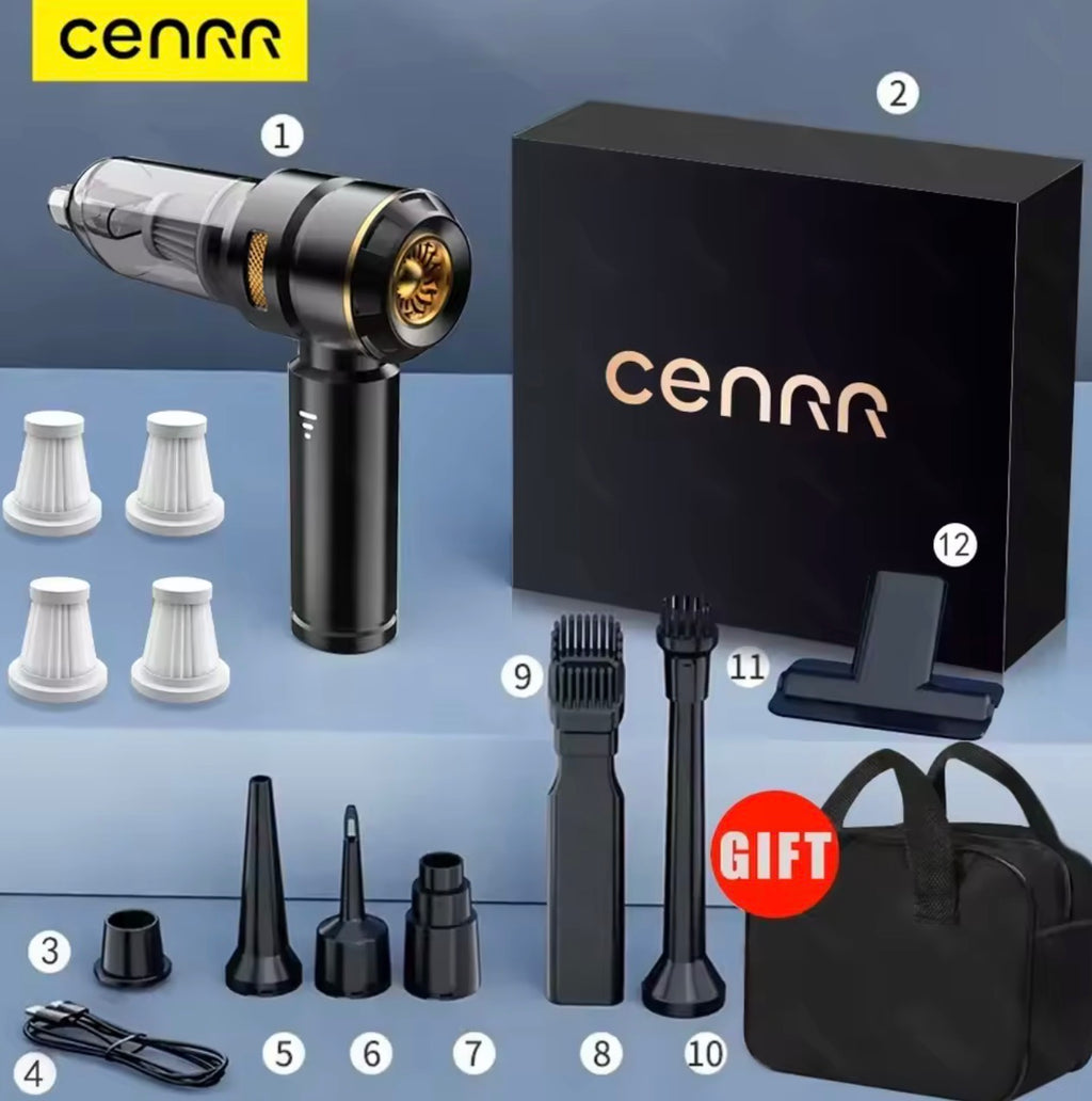 CENRR ProMax™ 998000PA Wireless Car Vacuum – Ultra-Power Portable Cleaner - Luxury Deep-Clean Power in the Palm of Your Hand
