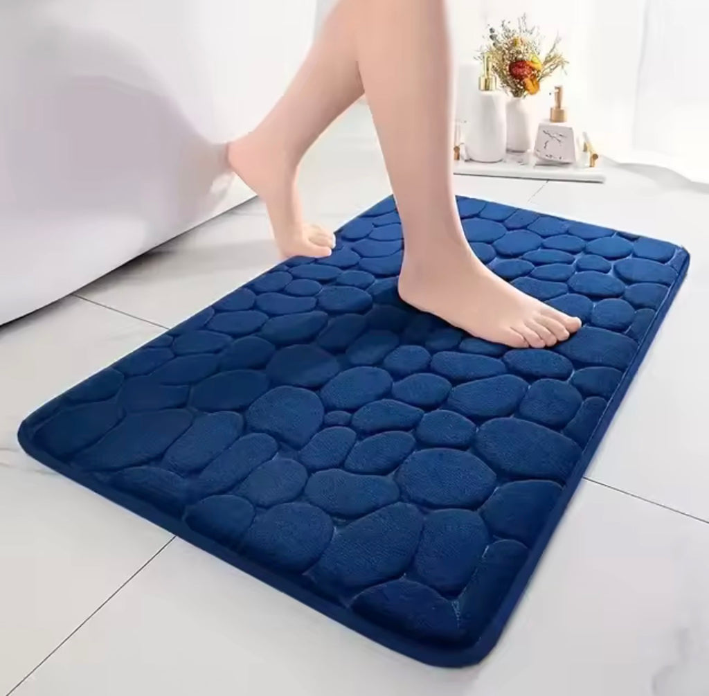 SafeStep™ 3D Non-Slip Bathroom Mat – Absorbent, Quick-Drying, Machine Washable