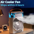 BreezeMax™ 3-in-1 Mini Air Cooler, LED Night Light & Portable Humidifier Fan