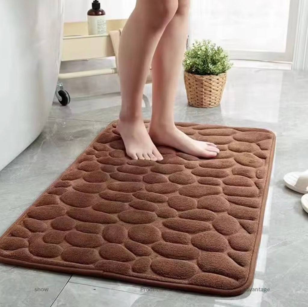 SafeStep™ 3D Non-Slip Bathroom Mat – Absorbent, Quick-Drying, Machine Washable