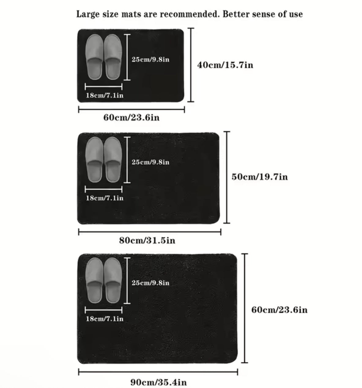SafeStep™ 3D Non-Slip Bathroom Mat – Absorbent, Quick-Drying, Machine Washable