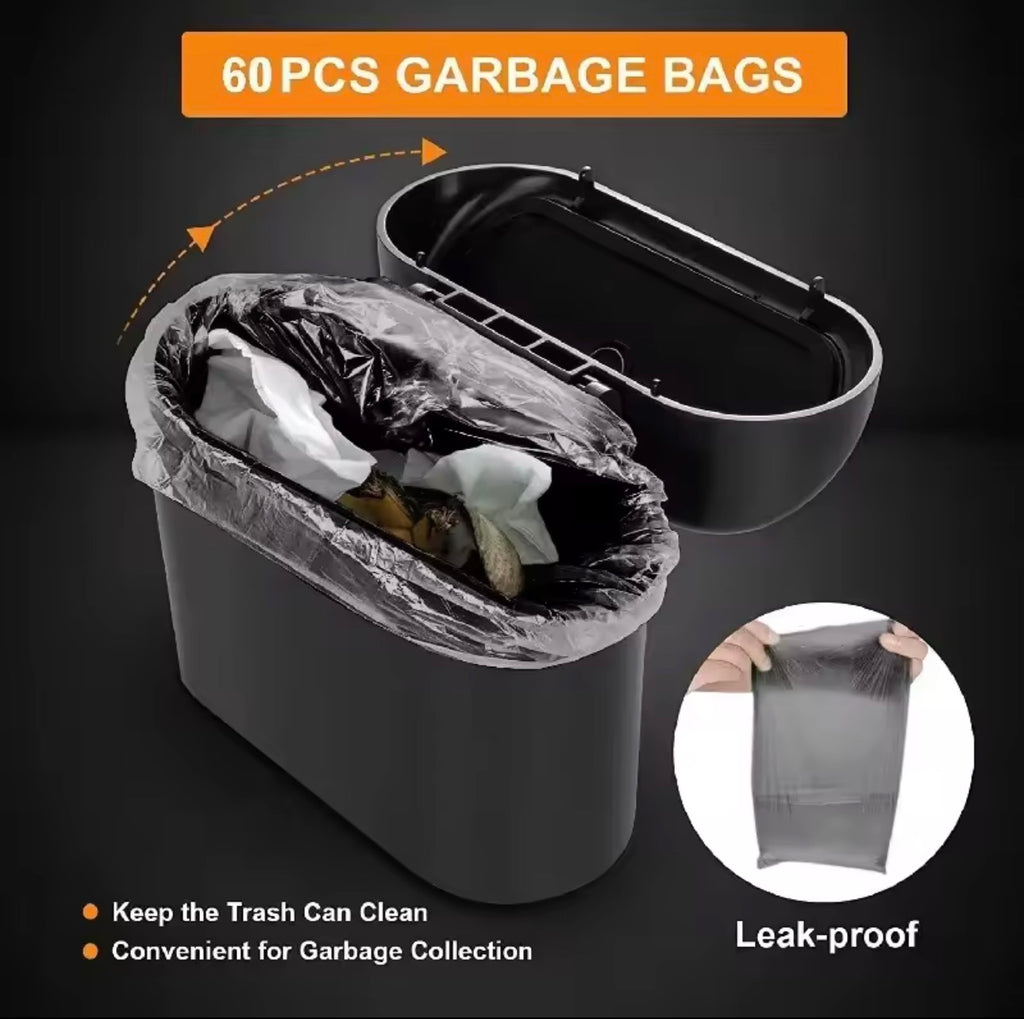 🚗 CleanRide™ Mini Car Trash Can With Lid