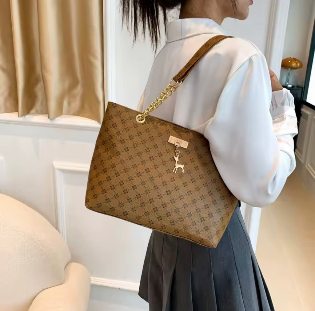 LuxeCarry™ Soft Leather Large Capacity Tote Bag