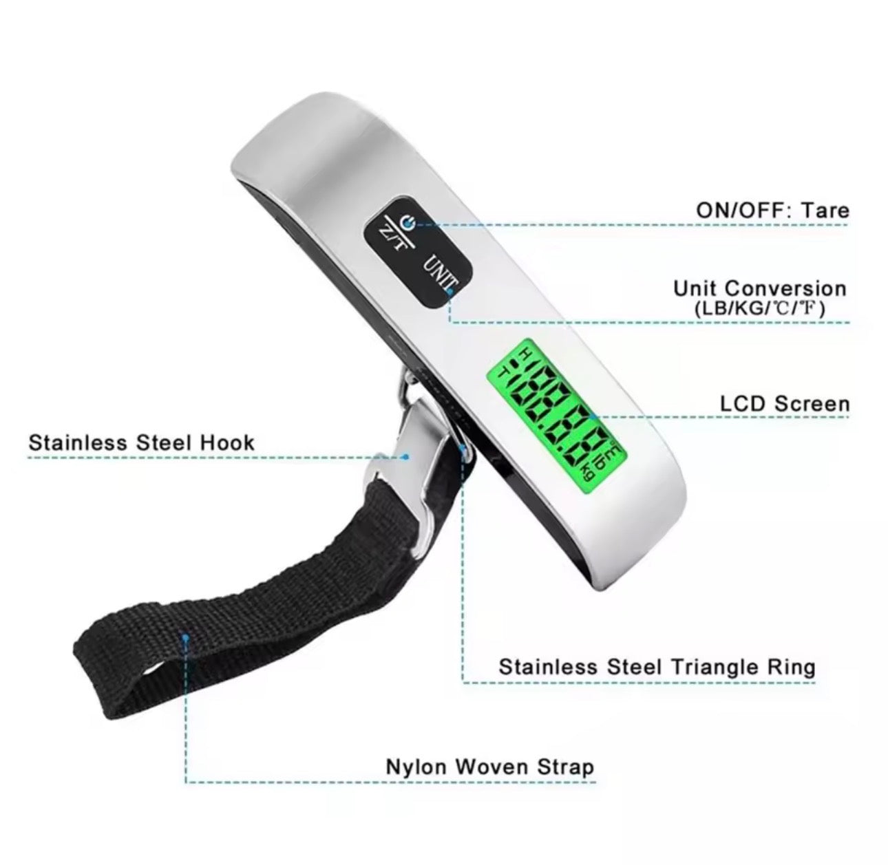 TravelWeigh™ Digital Luggage Scale