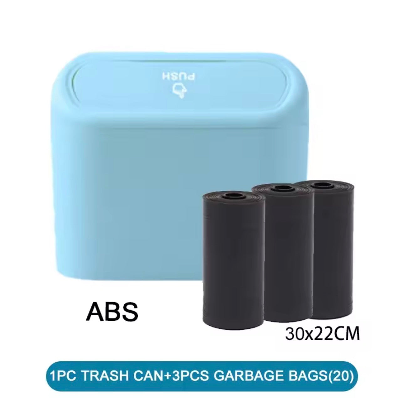 🚗 CleanRide™ Mini Car Trash Can With Lid