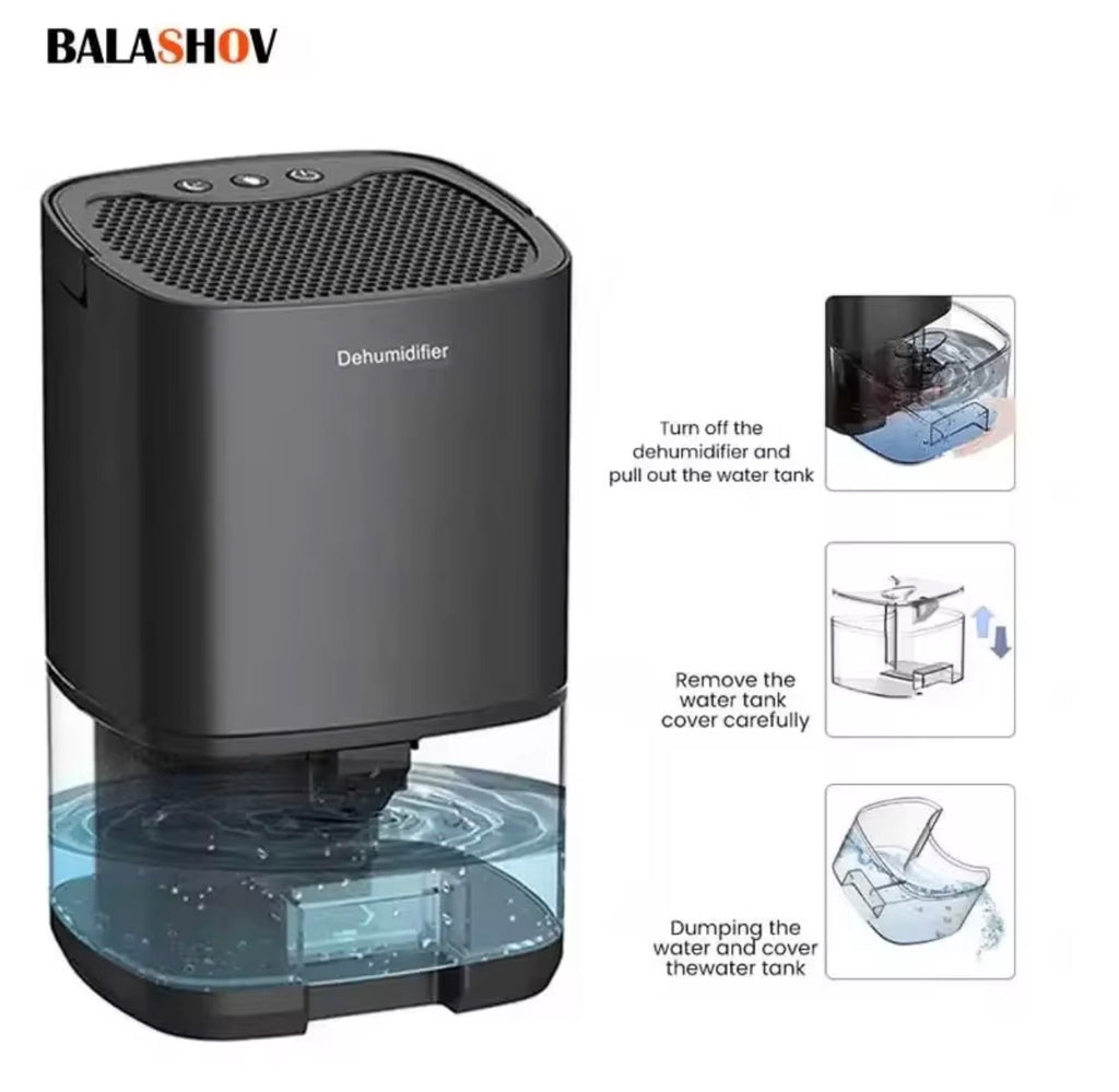 PureDry™ Portable Quiet Air Dehumidifier