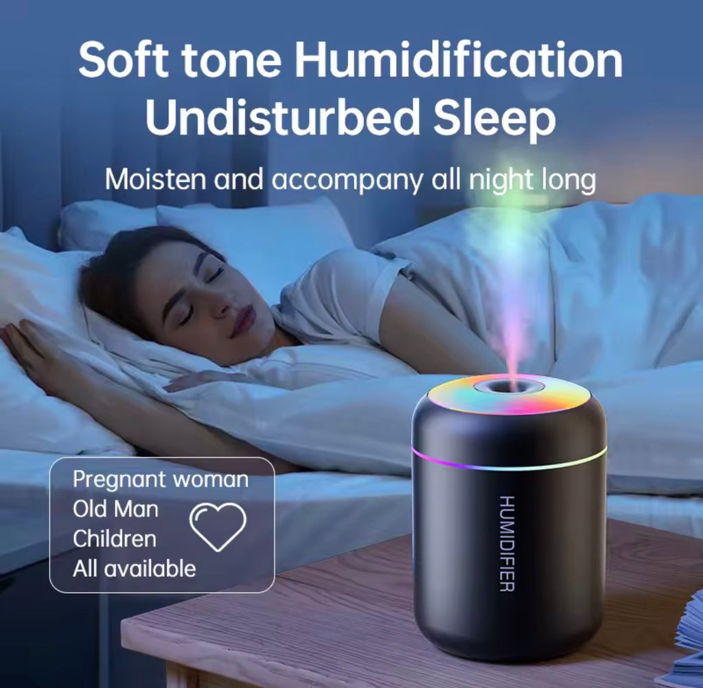 LumiMist™ Mini Air Humidifier & Aroma Diffuser