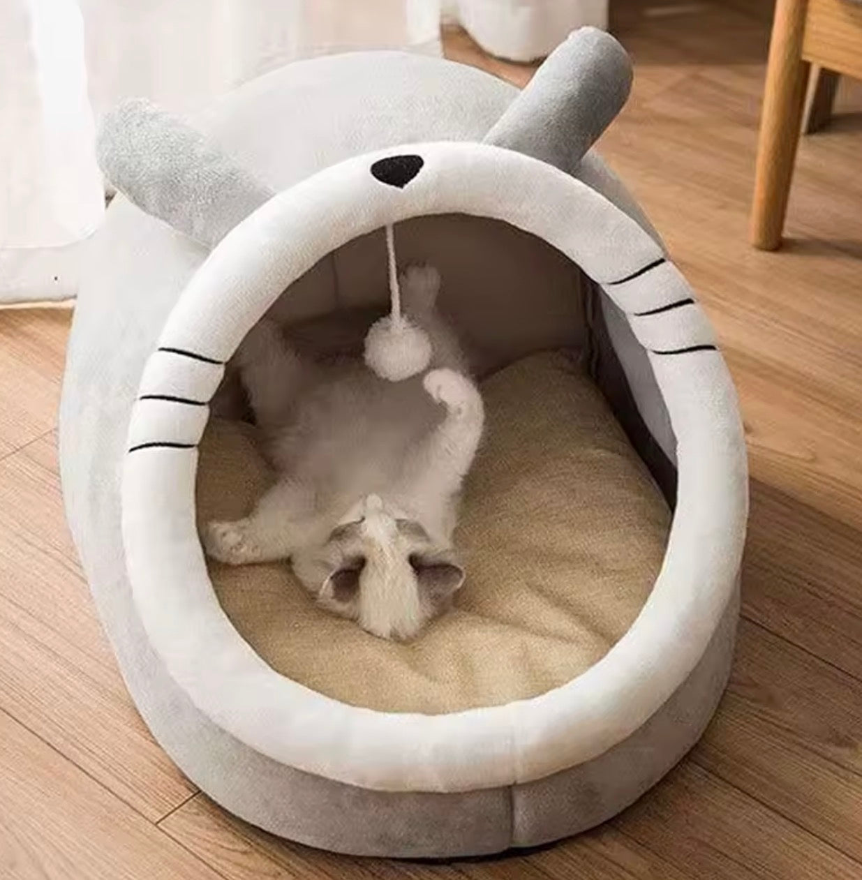 CozyCave™ Deep Sleep Cat Bed – Foldable Washable Pet Cave for Cats The Snuggly Hideaway Your Pet Will Never Want to Leave