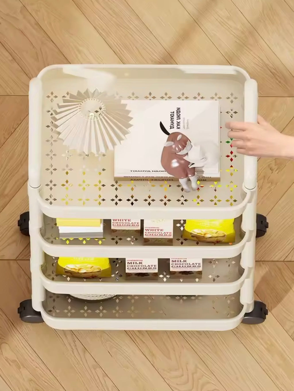 SpaceSaver™ Multi-Layer Rolling Storage Cart