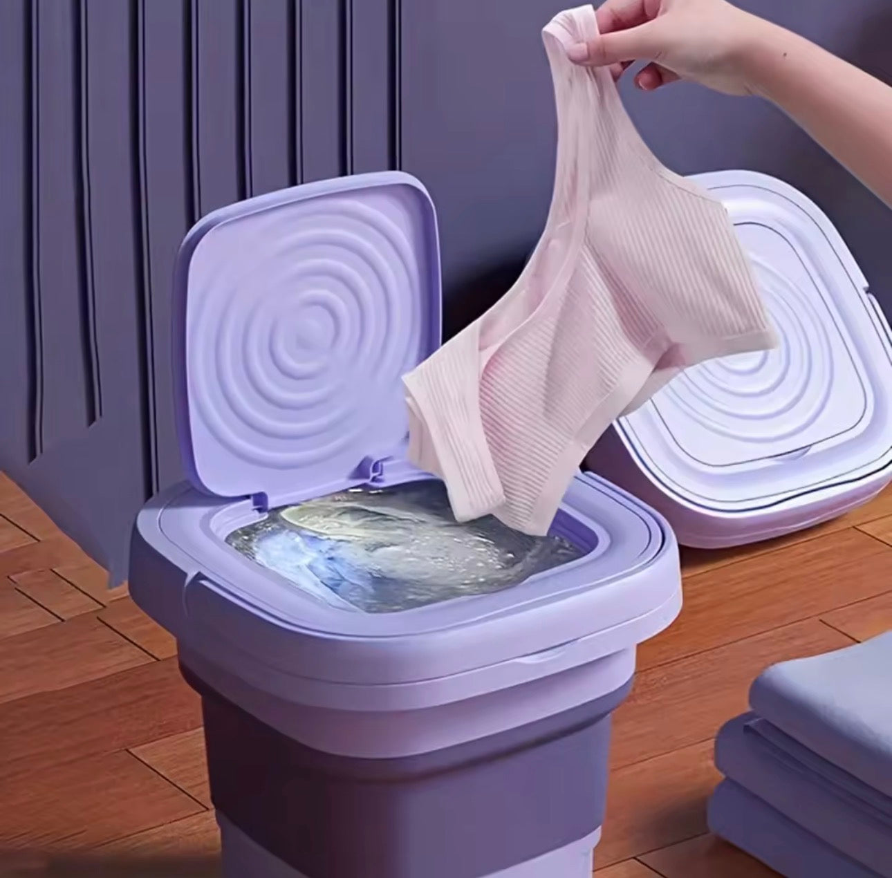🧺 MiniWash Pro™ 8L Foldable Portable Washing Machine