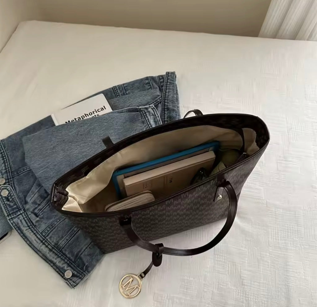 Vintage Everyday Tote Bag – Large Capacity Shoulder Bag for Work, Travel & Daily Style
