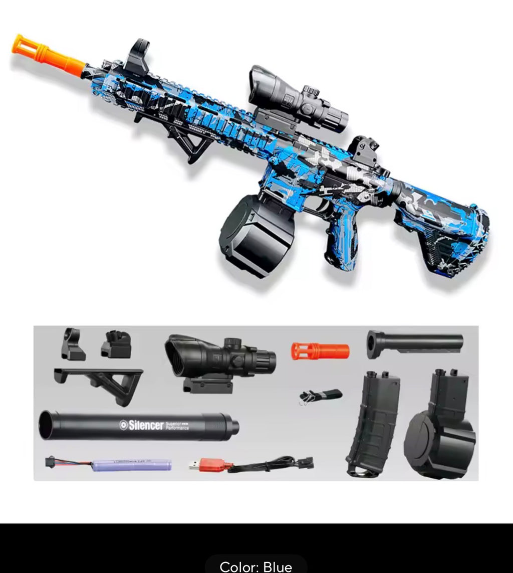 M416 Electric Gel Ball Blaster Toy – Automatic Water Bead Launcher for Outdoor Play