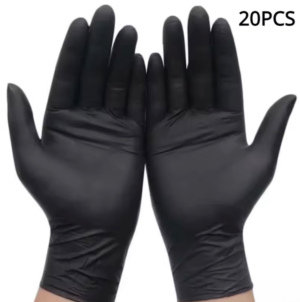 Black Nitrile Disposable Gloves — Heavy Duty, Latex-Free (20 & 50 Pack)