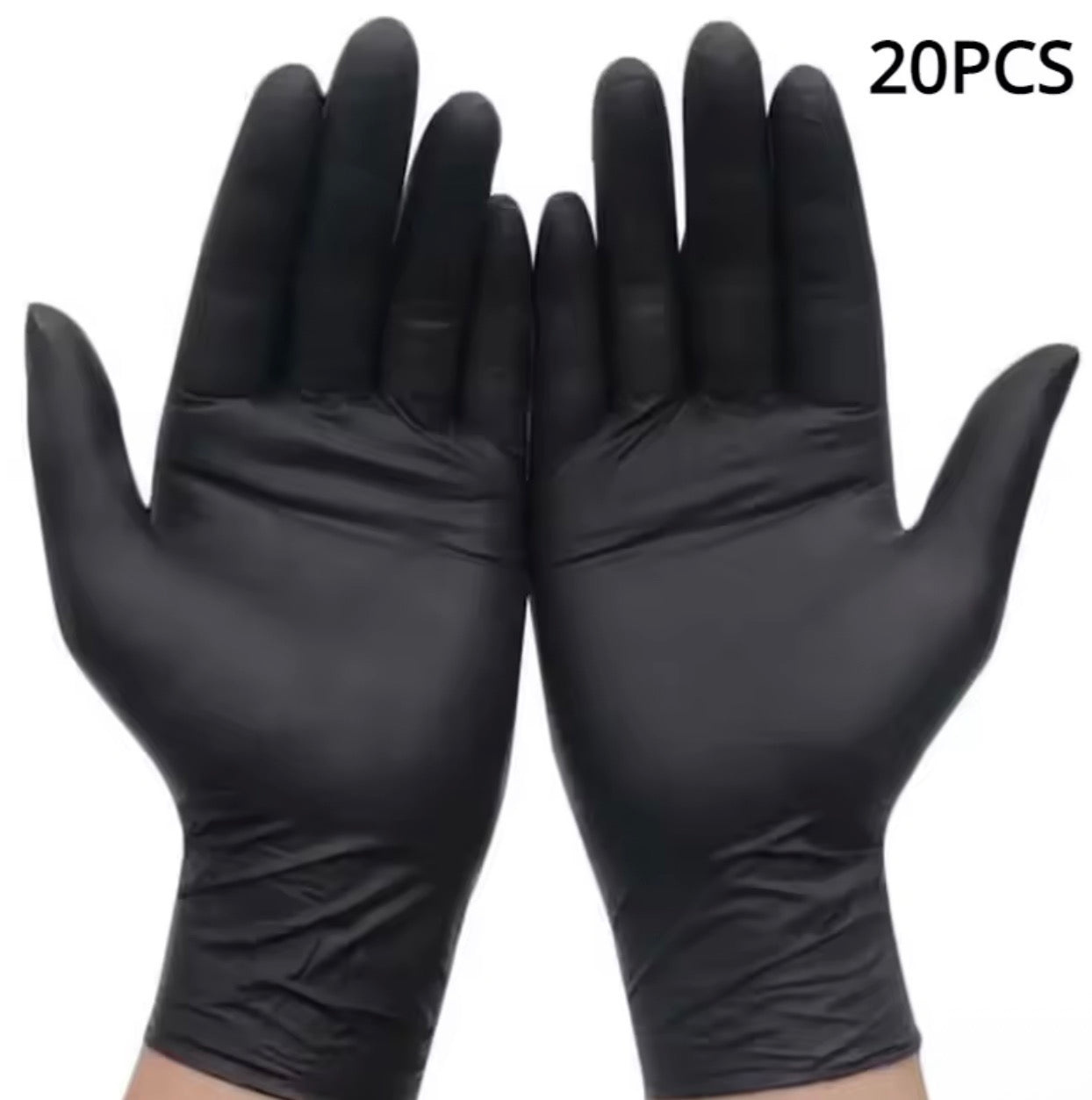 Black Nitrile Disposable Gloves — Heavy Duty, Latex-Free (20 & 50 Pack)