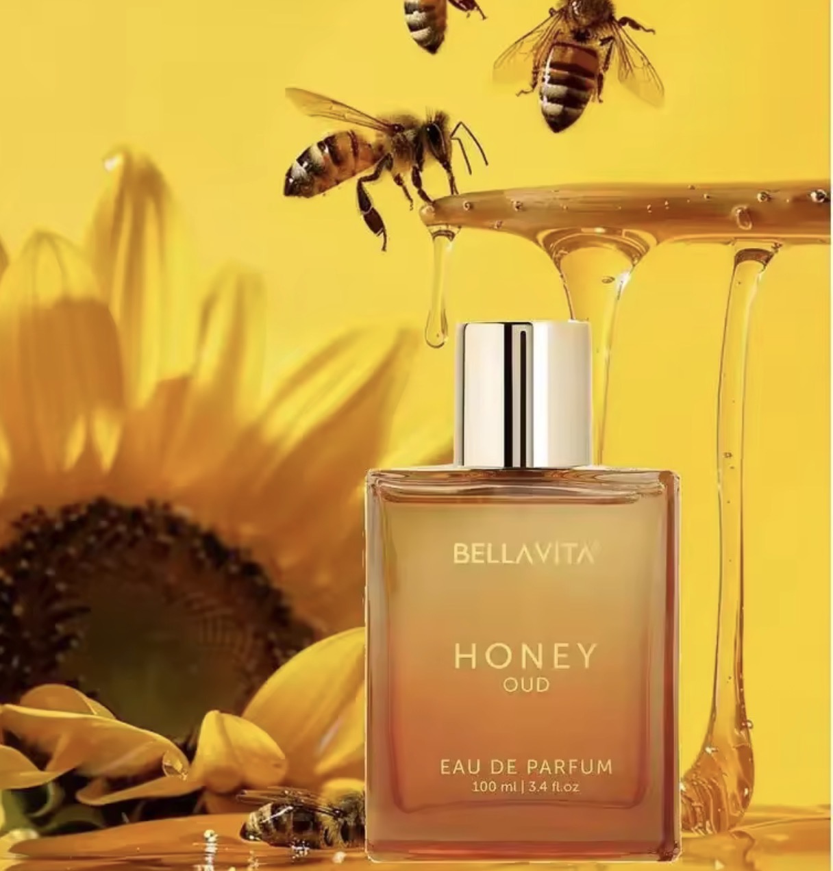 Bella Vita Luxury Honey Oud 100ML Eau De Parfum — Long‑Lasting Arabian Unisex Fragrance