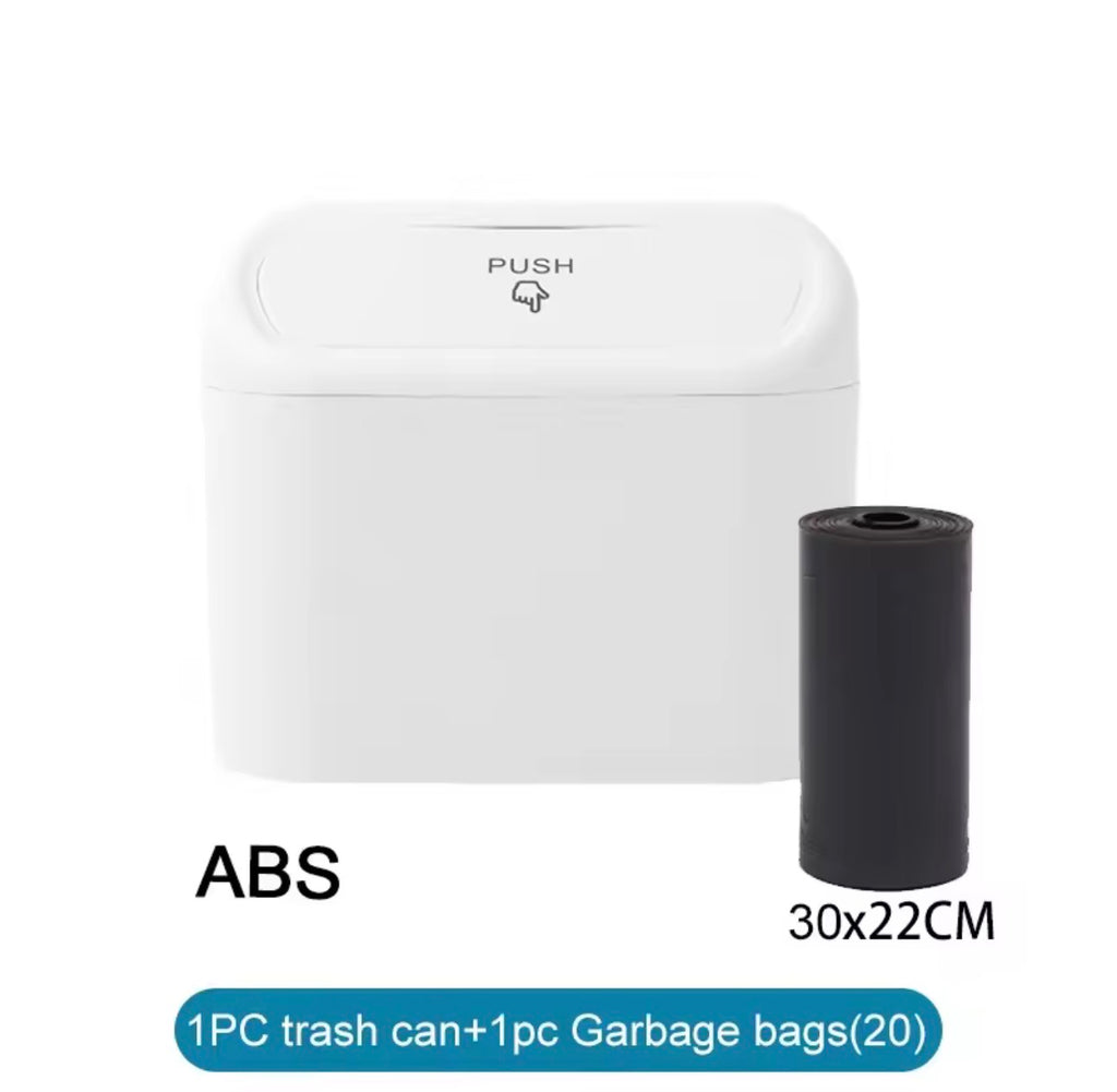 🚗 CleanRide™ Mini Car Trash Can With Lid
