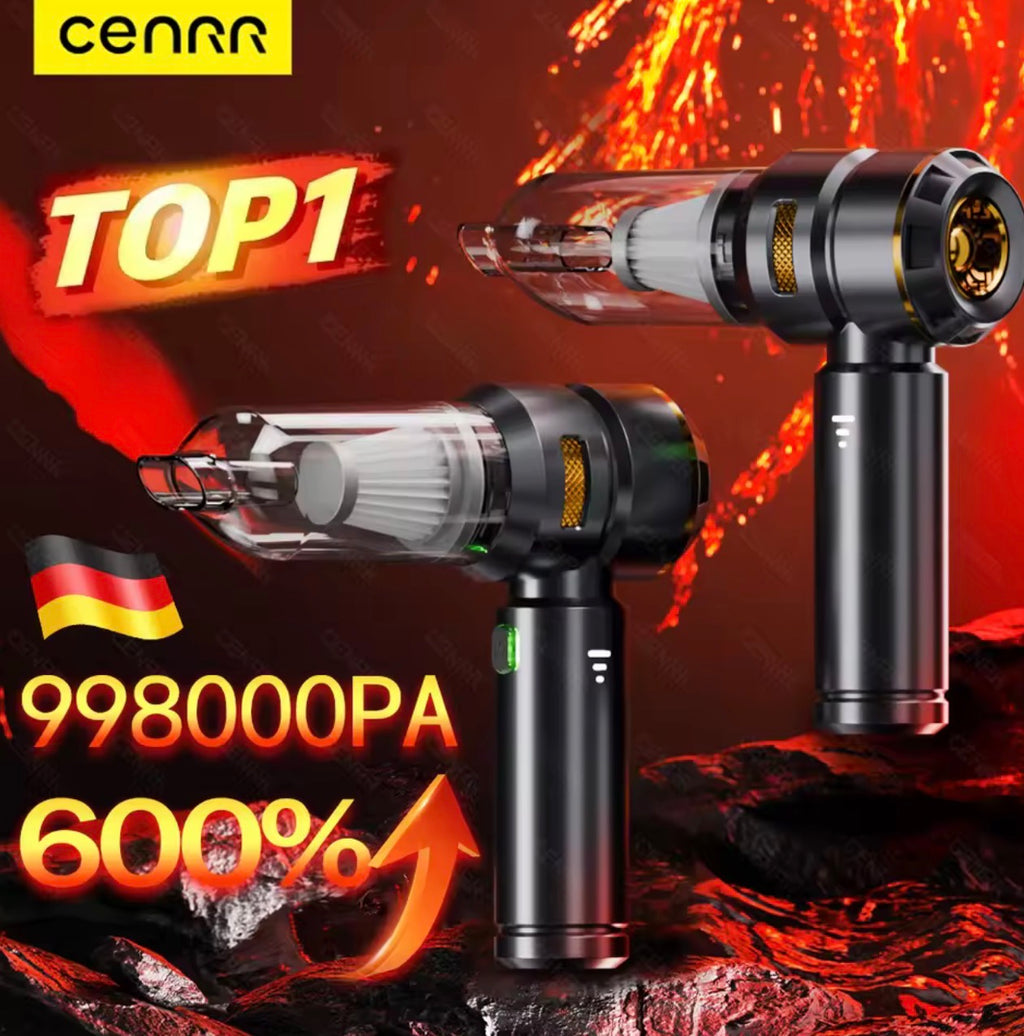 CENRR ProMax™ 998000PA Wireless Car Vacuum – Ultra-Power Portable Cleaner - Luxury Deep-Clean Power in the Palm of Your Hand