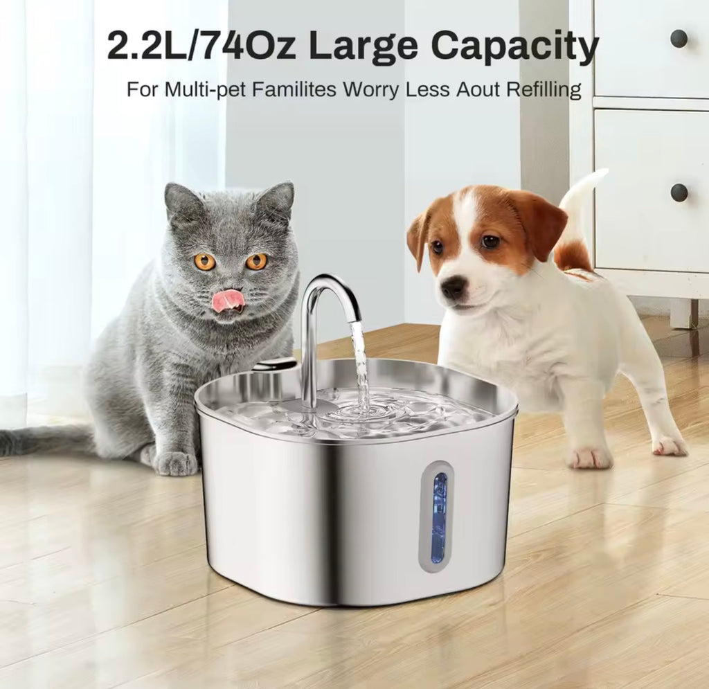 AquaPaws™ Automatic Pet Water Fountain (2.2L)