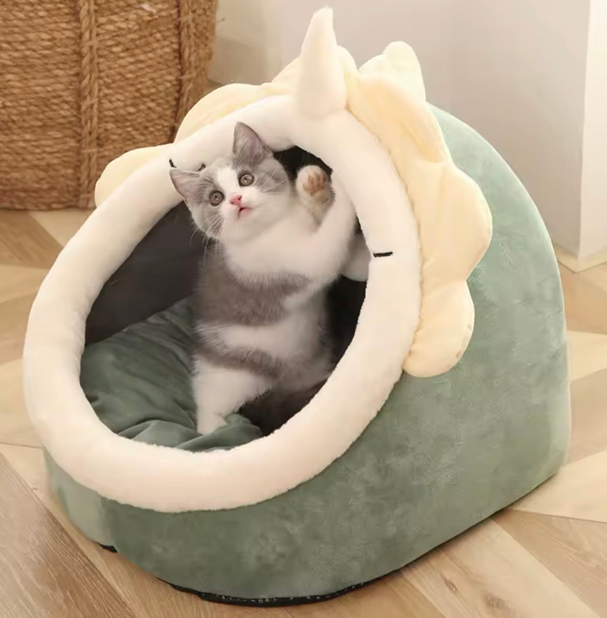 CozyCave™ Deep Sleep Cat Bed – Foldable Washable Pet Cave for Cats The Snuggly Hideaway Your Pet Will Never Want to Leave