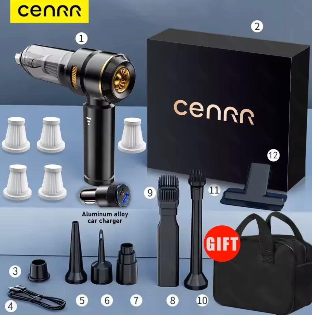 CENRR ProMax™ 998000PA Wireless Car Vacuum – Ultra-Power Portable Cleaner - Luxury Deep-Clean Power in the Palm of Your Hand