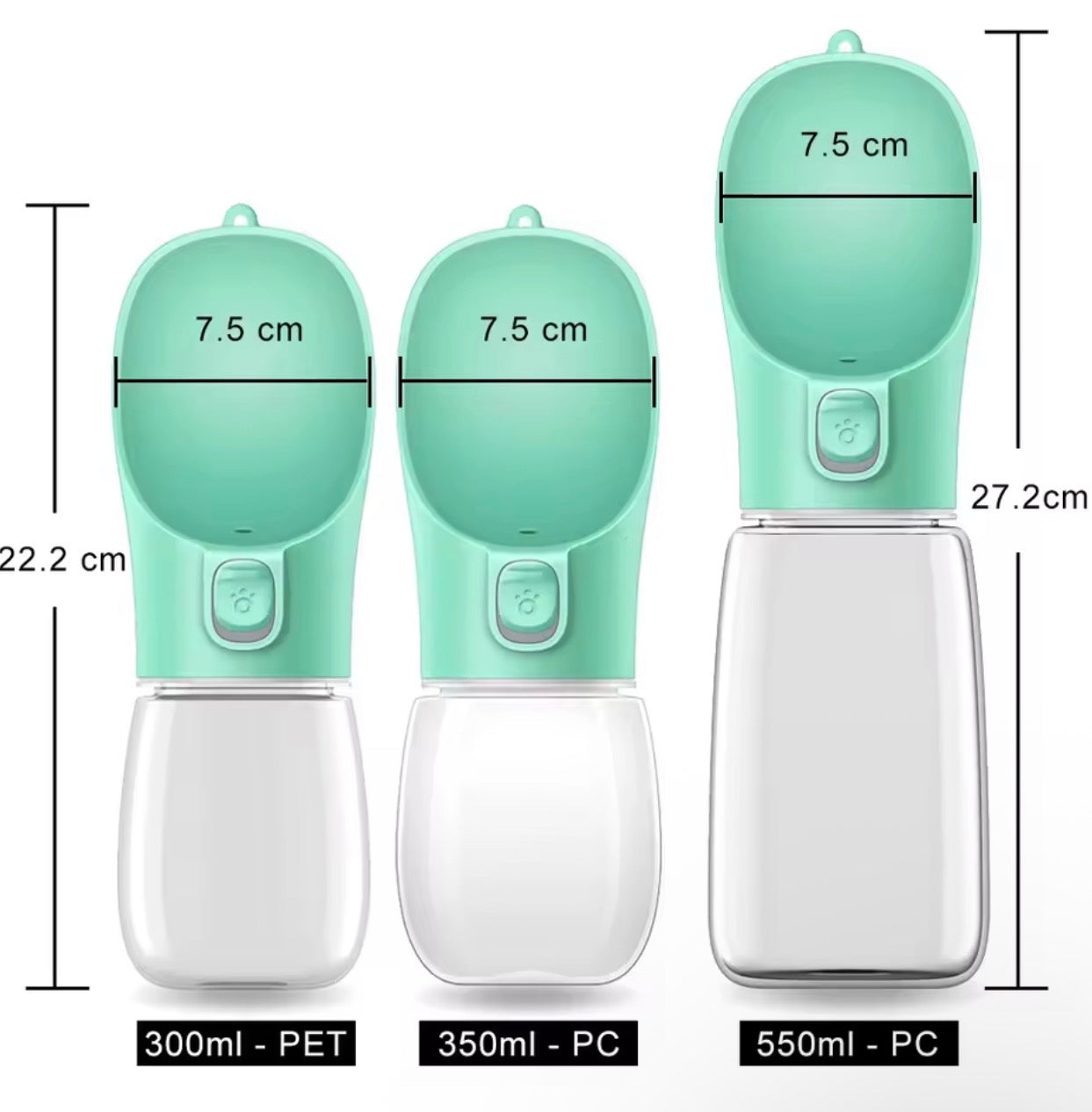 HydraPup™ Portable Dog Water Bottle – Leakproof Outdoor Bottle for Dogs & Cats