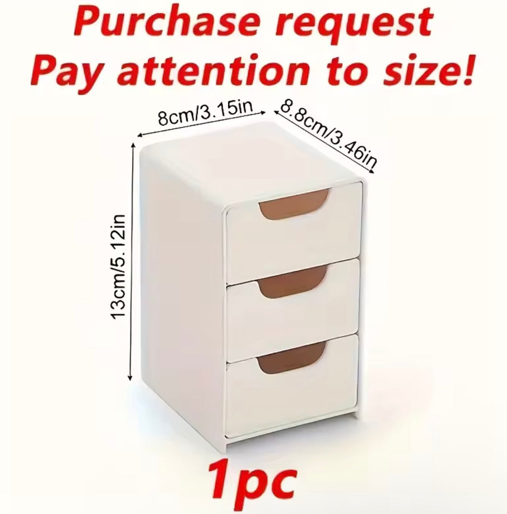ChicVault™ 3-Tier Organizer with Drawers – Aesthetic Desk & Vanity Storage
Declutter Beautifully. Organize Effortlessly.