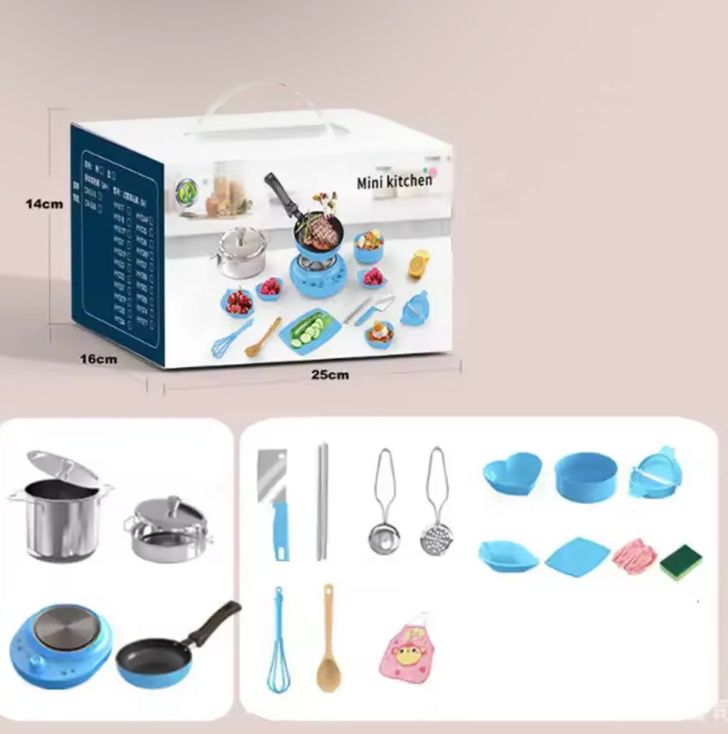 Kids Real Cooking Set with Electric Hot Plate – 22PCS Junior Chef Kit