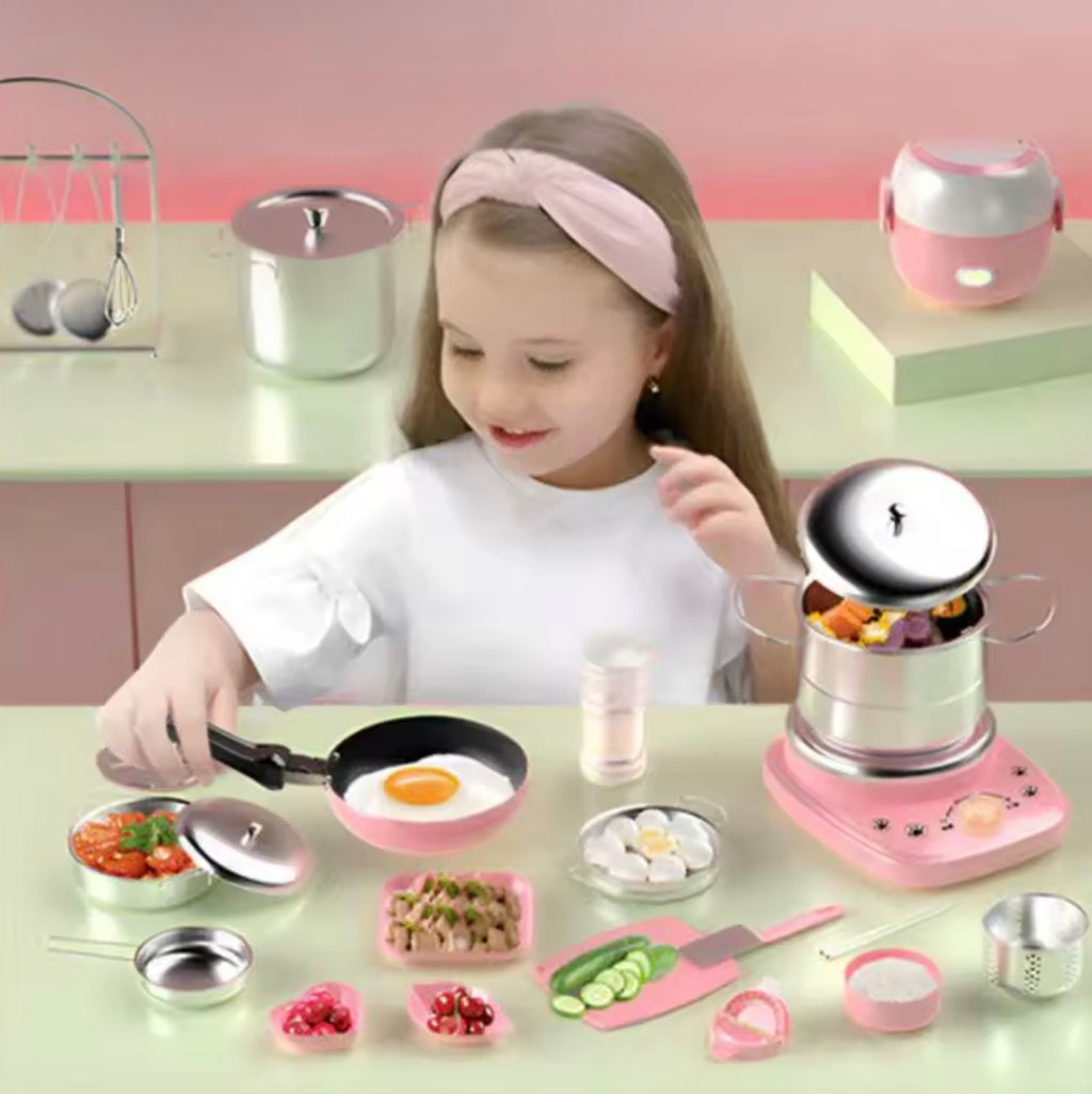 Kids Real Cooking Set with Electric Hot Plate – 22PCS Junior Chef Kit