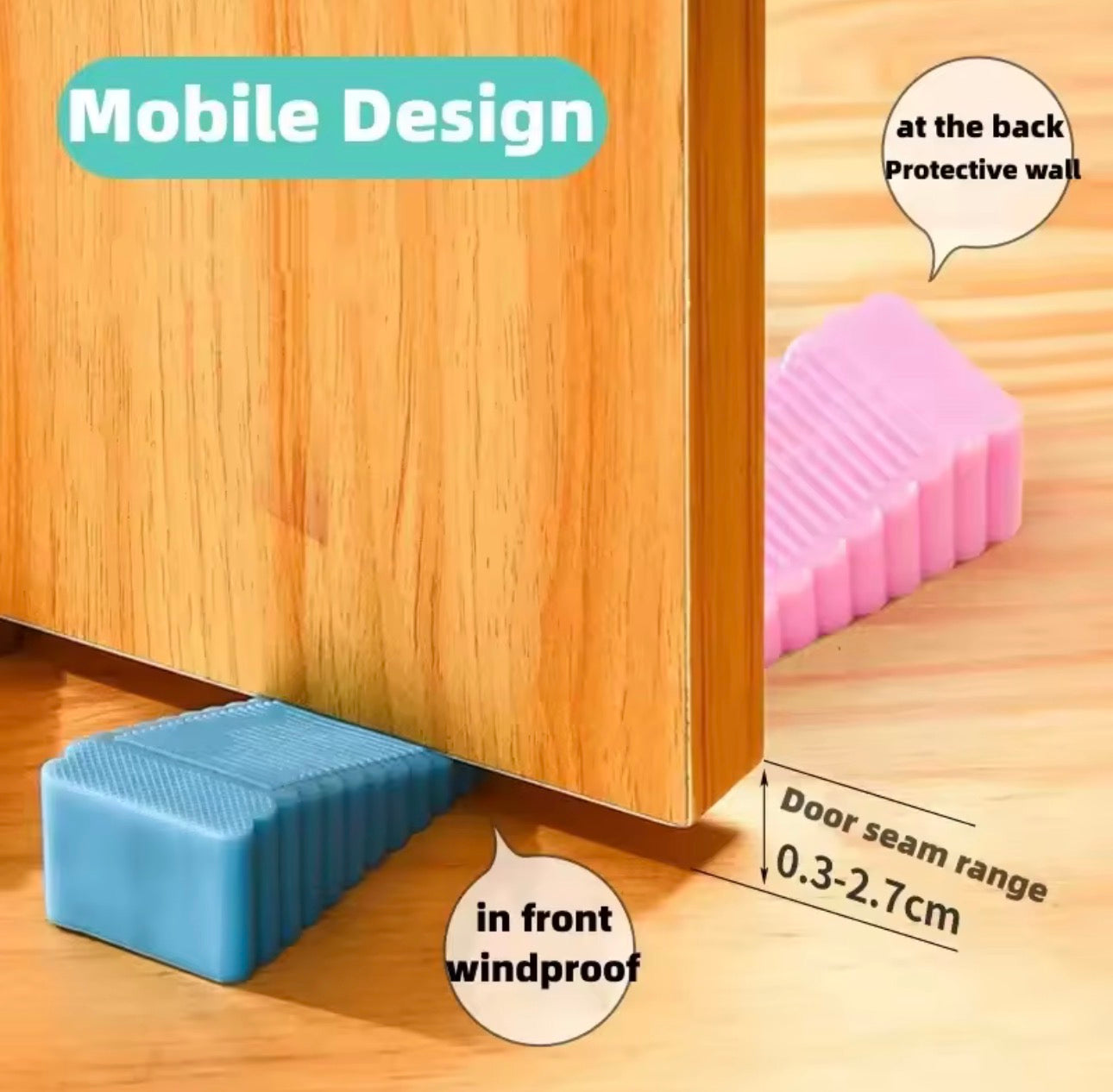 GripGuard™ Silicone Door Stopper – Keep Your Door Exactly Where You Want It