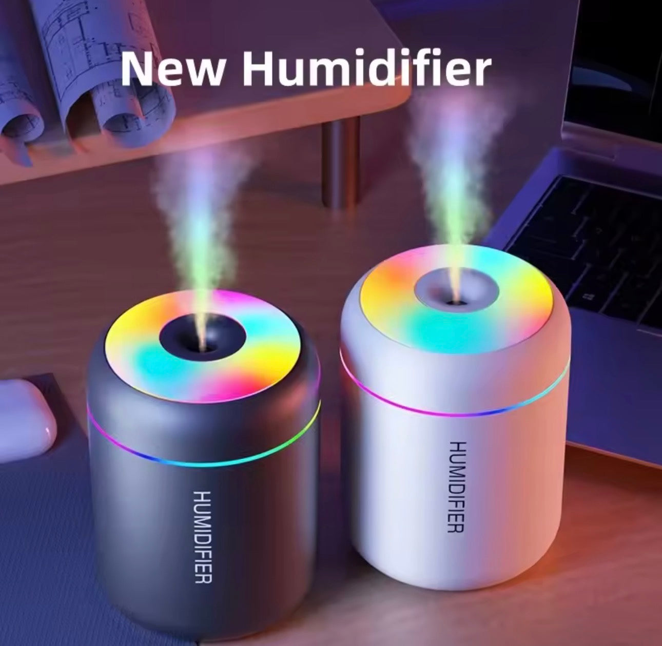 LumiMist™ Mini Air Humidifier & Aroma Diffuser
