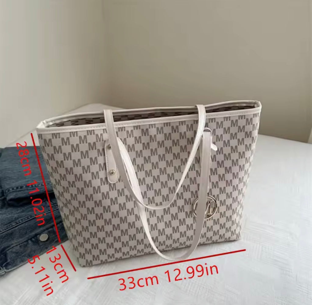 Vintage Everyday Tote Bag – Large Capacity Shoulder Bag for Work, Travel & Daily Style