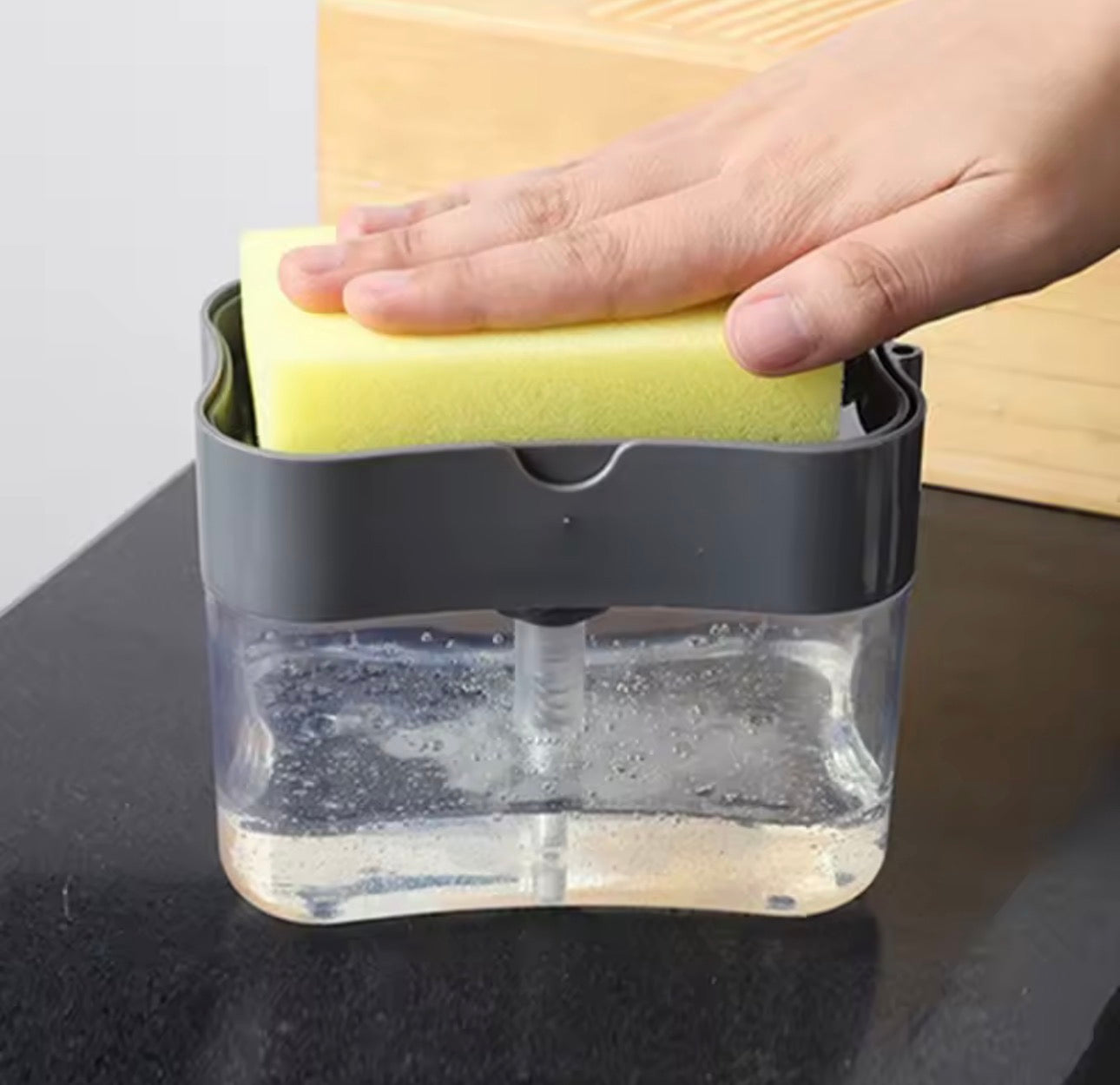 CleanPress™ 2-in-1 Soap Pump & Sponge Dispenser