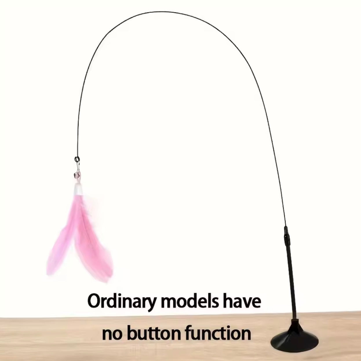🐱 SuctionPlay™ Interactive Cat Teaser Wand