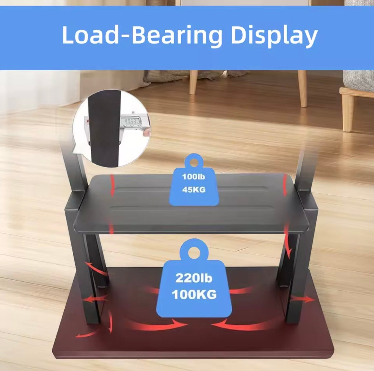 📺 Move It Anywhere — Heavy-Duty Rolling TV Stand (32–75”)