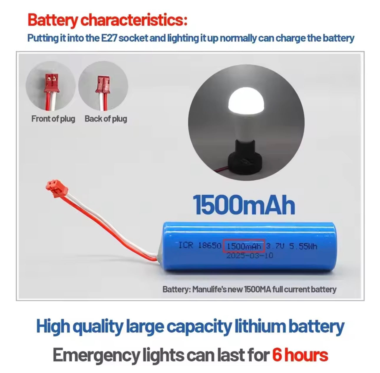 PowerGlow™ Rechargeable Emergency LED Bulb
