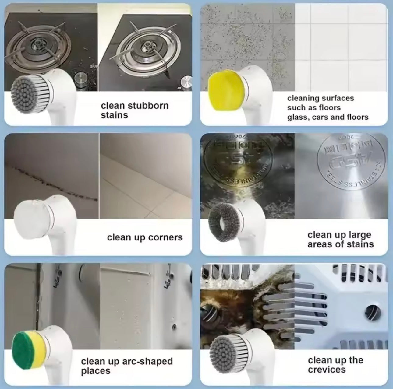 5-in-1 Power Scrubber™ Electric Cleaning Brush
