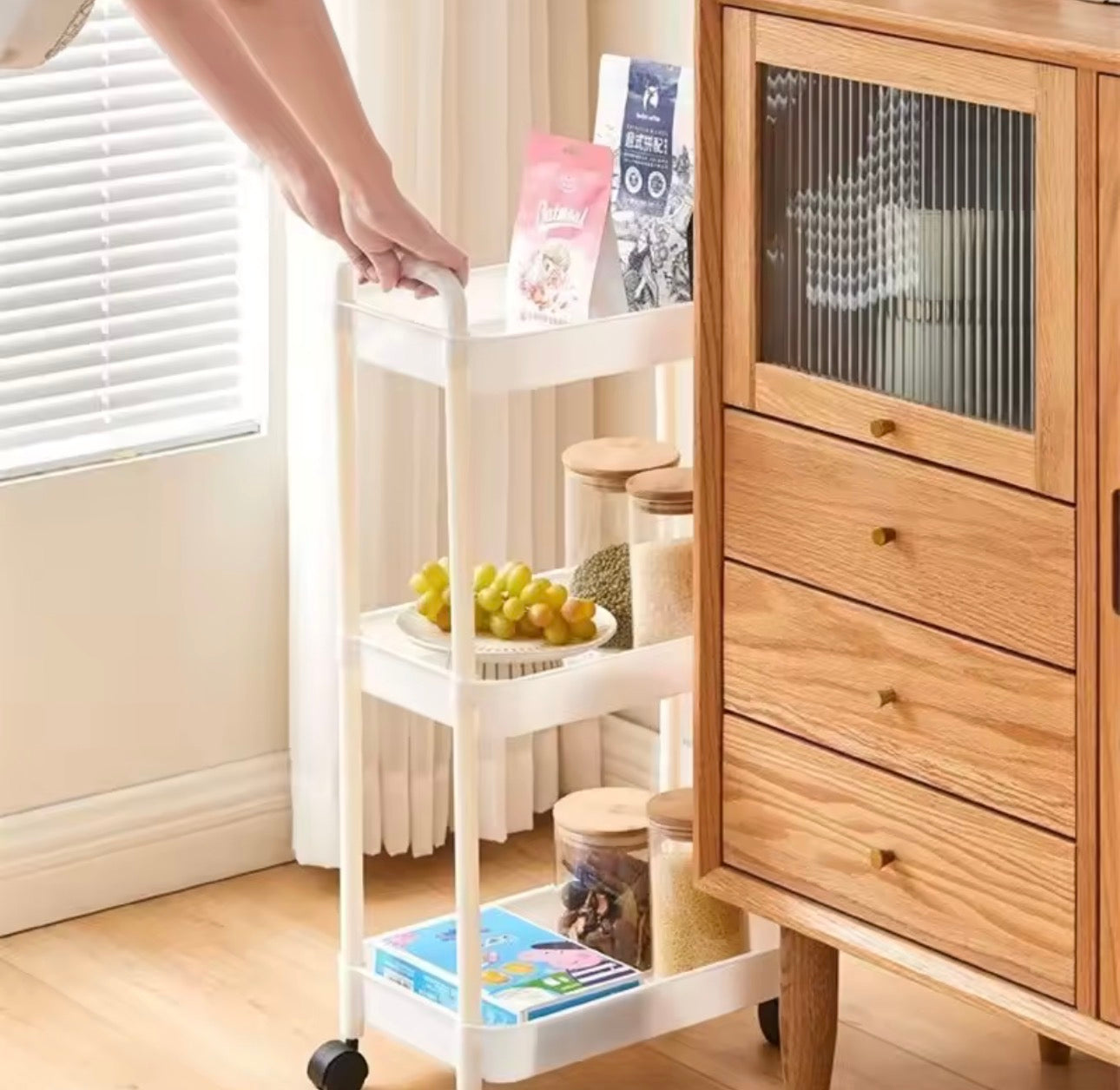 SpaceSaver™ Multi-Layer Rolling Storage Cart