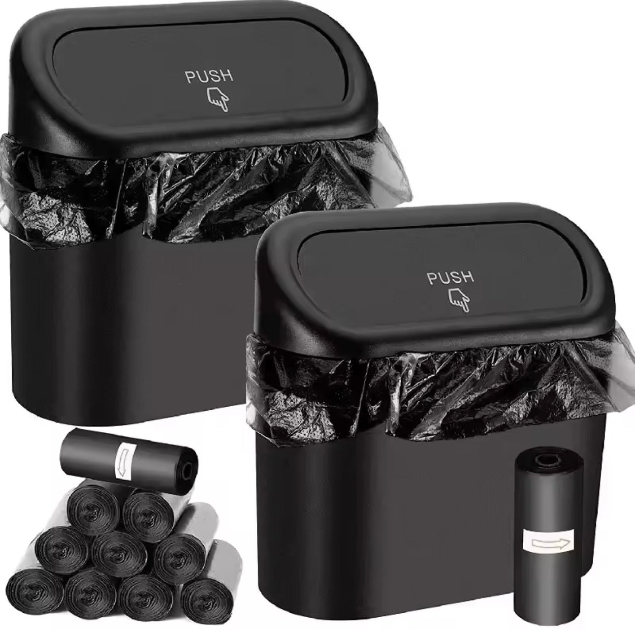 🚗 CleanRide™ Mini Car Trash Can With Lid