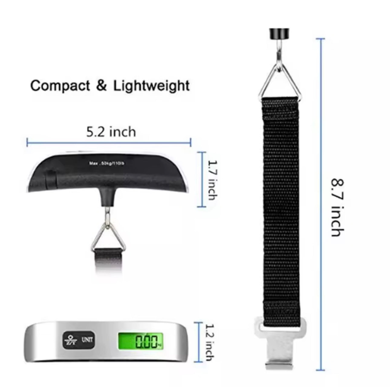 TravelWeigh™ Digital Luggage Scale