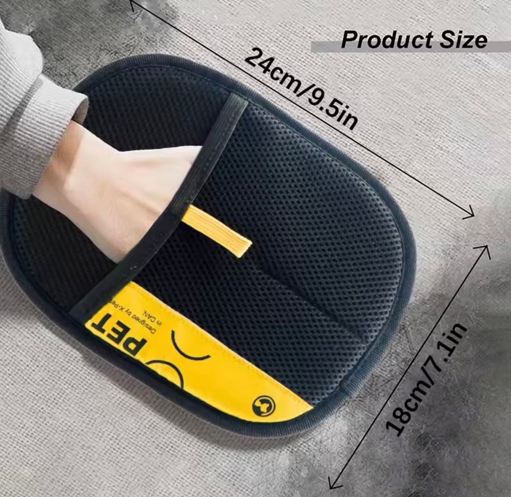 Electrostatic Pet Hair Remover Grooming Gloves – Reusable Deshedding Mitt for Cats & Dogs