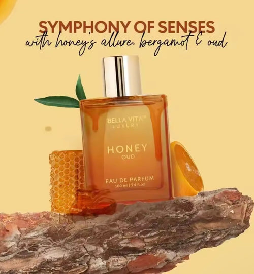 Bella Vita Luxury Honey Oud 100ML Eau De Parfum — Long‑Lasting Arabian Unisex Fragrance