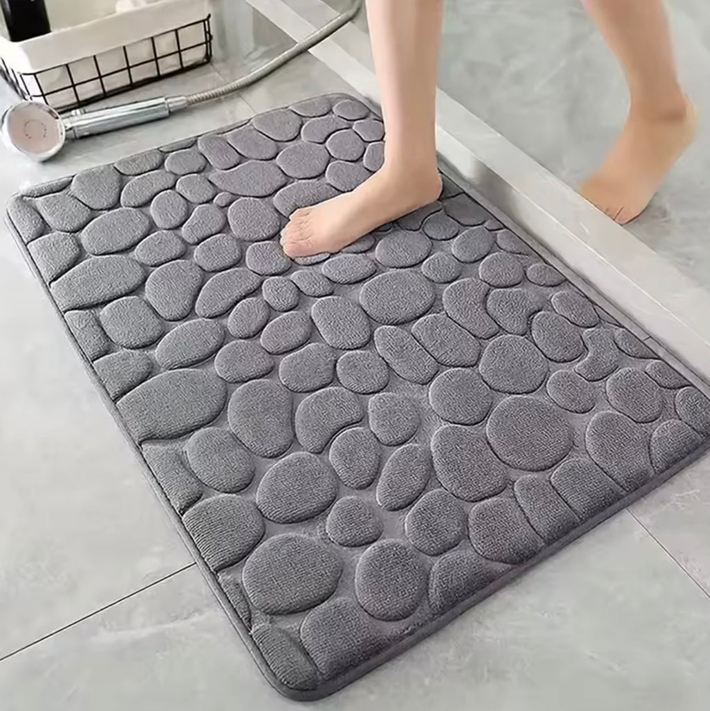 SafeStep™ 3D Non-Slip Bathroom Mat – Absorbent, Quick-Drying, Machine Washable