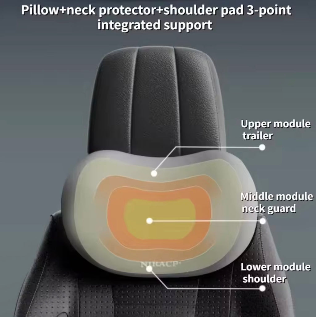 ErgoCloud™ Memory Foam Car Neck & Lumbar Support Set